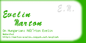 evelin marton business card